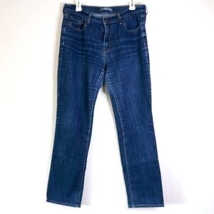 Levi’s Iconic 505 Straight Jeans Mid Rise Dark Wash 30 In Inseam Size 12 Medium